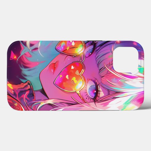 Anime meisje harten Case-Mate iPhone case (Achterkant (horizontaal))
