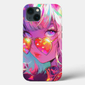 Anime meisje harten Case-Mate iPhone case (Achterkant)
