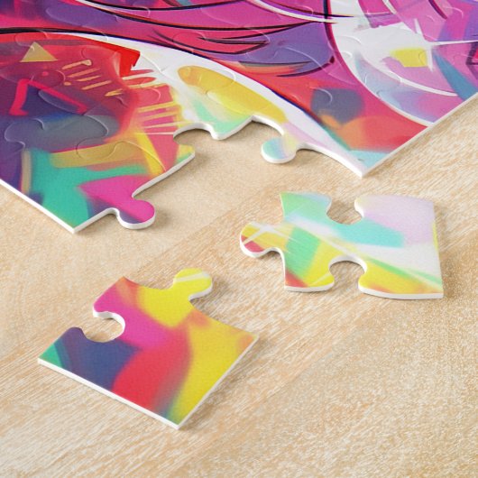 Anime meisje harten legpuzzel (Zijkant)