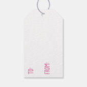  anime meisje in bowling verjaardagsfeestje cadeaulabel (Achterkant)