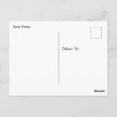 Anime Meisje in de Stad | Contact houden Briefkaart (Achterkant)