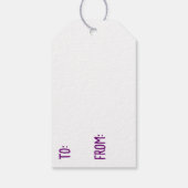 Anime Meisje in Hoofdtelefoon Verjaardag Cadeaulabel (Achterkant)