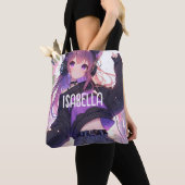  Anime Meisje in Hoofdtelefoon Verjaardag Tote Bag (Dichtbij)