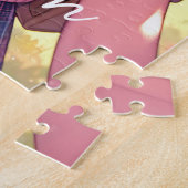 anime meisje in roze vlechten legpuzzel (Zijkant)