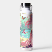  anime meisje in roze vlechten waterfles (Voorkant)