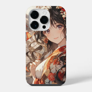 Anime meisje iPhone 14 plus hoesje