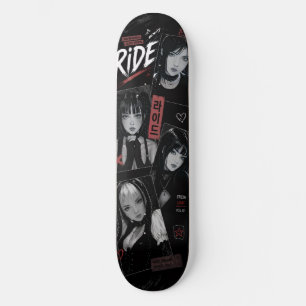 Anime Meisje Japanse Emo Goth Sk Persoonlijk Skateboard