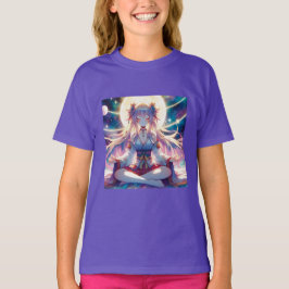 Anime Meisje Mediteren Spiritueel T-shirt