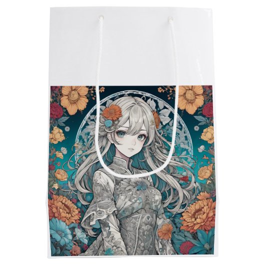 Anime meisje medium cadeauzakje (Achterkant)