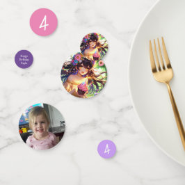  Anime Meisje met Cupcake Verjaardag Confetti