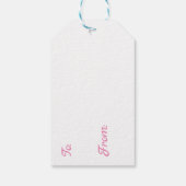  anime meisje met een pizza cadeaulabel (Achterkant)