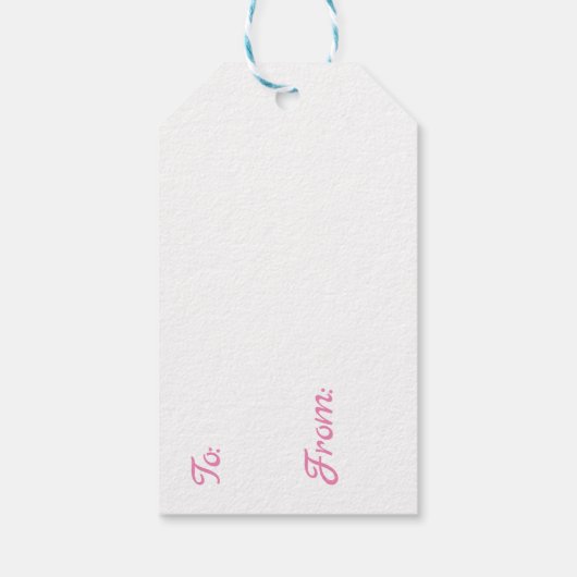  anime meisje met een pizza cadeaulabel (Achterkant)