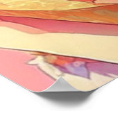  anime meisje met een pizza poster (Hoek)