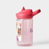 Anime Meisje Met Een Vlinder Gepersonaliseerd Waterfles (Links)