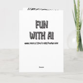 Anime Meisje met Hoofdtelefoon en Kattenoren Verja Kaart (Achterkant)