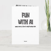 Anime Meisje met Hoofdtelefoon Kat Oren Grote Verj Kaart (Achterkant)