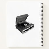 Anime meisje met hoofdtelefoon notitieboek (Achterkant)