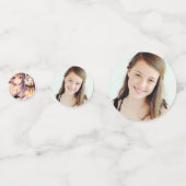  anime meisje met kitten en verjaardagstaart confetti (Achterkanten)