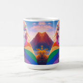 Anime Meisje met LGBTQIA+ Cape Koffiemok (Center)