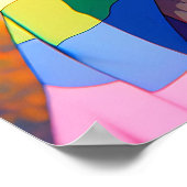 Anime Meisje met LGBTQIA+ Cape Poster (Hoek)