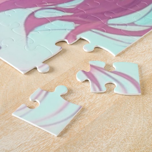 Anime Meisje met Whimsical Cupcake Legpuzzel (Zijkant)