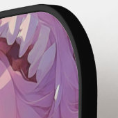 Anime Meisje met Whimsical Cupcake Pickleball Paddle (Links Detail)