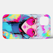 Anime meisje moderne kleurrijke kunst Case-Mate iPhone case (Achterkant (horizontaal))