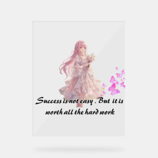 ANIME MEISJE MOTIVERENDE ACRYLICUUM BORD-SUCCES KU ACRYL BORD