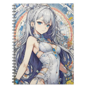 Anime meisje notitieboek