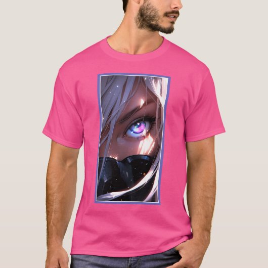 Anime Meisje Oog T-shirt (Voorkant)
