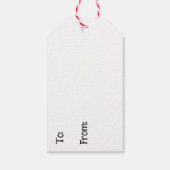  Anime Meisje op Winterdag Kerstmis Cadeaulabel (Achterkant)