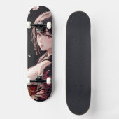 Anime Meisje Persoonlijk Skateboard (Voorkant)
