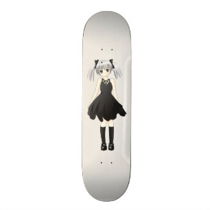 Anime meisje persoonlijk skateboard