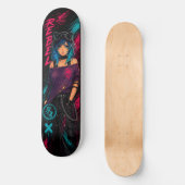 Anime Meisje Persoonlijk Skateboard (Voorkant)