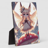 Anime meisje pixie hippie maan fee fotoplaat (Zijkant)