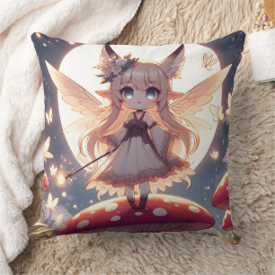 Anime meisje pixie hippie maan fee kussen