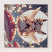 Anime meisje pixie hippie maan fee legpuzzel (Horizontaal)