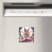 Anime meisje pixie hippie maan fee magneet (Insitu (Vaatwasser))