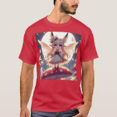 Anime meisje pixie hippie maan fee t-shirt (Voorkant)