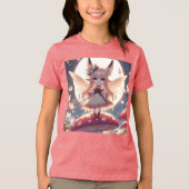 Anime meisje pixie hippie maan fee Tri-Blend shirt (Voorkant)