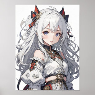 Anime meisje Poster