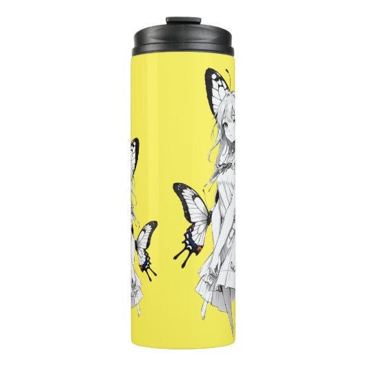 Anime Meisje Reizen Mokken & Thermische Tumblers Thermosbeker (Voorkant)