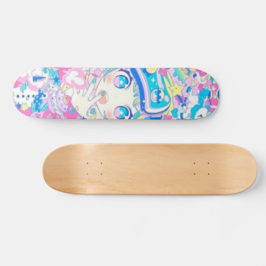 Anime Meisje Remix Schaats Deck Persoonlijk Skateboard (Horizontaal)