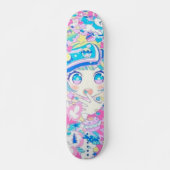 Anime Meisje Remix Schaats Deck Persoonlijk Skateboard (Voorkant)