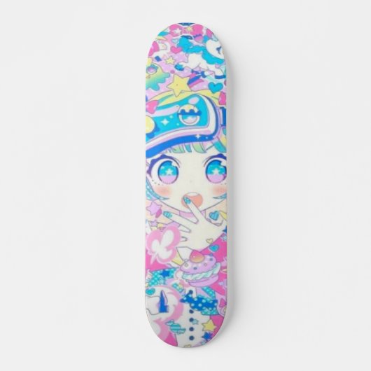 Anime Meisje Remix Schaats Deck Persoonlijk Skateboard (Voorkant)