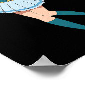 Anime meisje schattig waifu Japans cartoon persona Poster (Hoek)