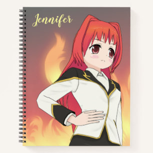 Anime Meisje School Notitieboek