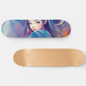 Anime meisje skateboard Ai (Horizontaal)