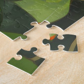 Anime meisje slapend in het bos legpuzzel (Zijkant)