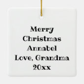 Anime Meisje Spelen De Viool en Axolotls Keramisch Ornament (Achterkant)